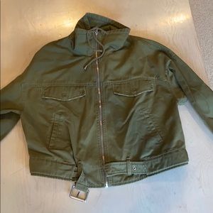 Zara green jacket.